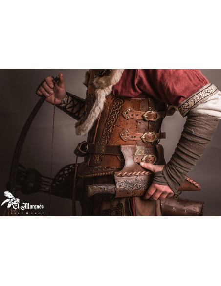 Vasca in pelle Baldur per coltelli Seax