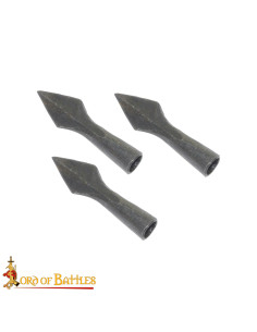 Set di 3 punte di freccia forgiate a mano