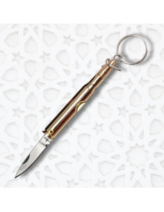 Coltello portachiavi tipo proiettile (12,8 cm.)