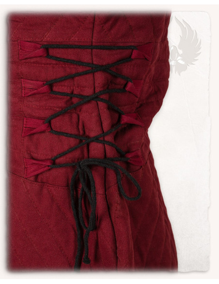 Gambesón medieval Diana in rosso