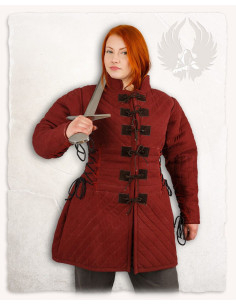 Gambesón medieval Diana in rosso