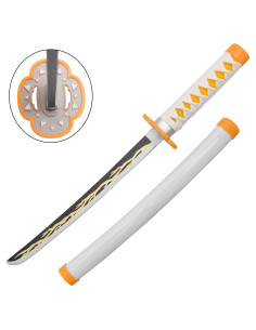 Mini Katana Zenitsu Agatsuma, lama in bambù