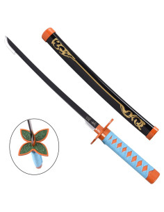 Mini Katana Shinobu Kochou, lama in bambù