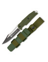 Coltello tattico K25 con impugnatura in gomma verde