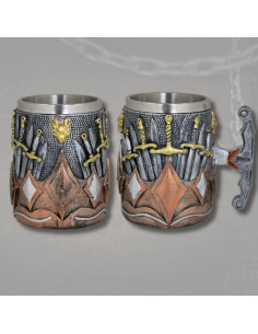 Tazza di resina Spade varie (12,5 cm.)