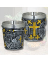 Vaso da shot in resina Guerriero Templare (6 cm.)