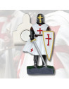 Magnete cavaliere templare bianco con spada (7 cm.)