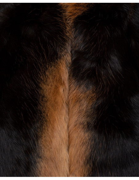 Cappa medievale corta in pelle di...