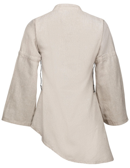 Blusa medieval in lino modello...