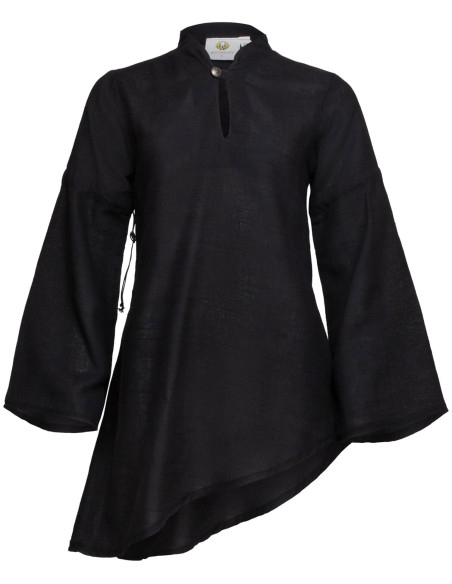 Blusa medieval in lino modello...