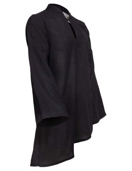 Blusa medieval in lino modello...