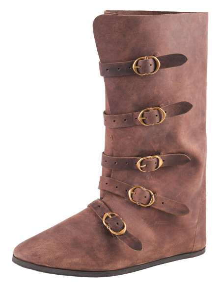 Stivali medievali alti con chiusura a...