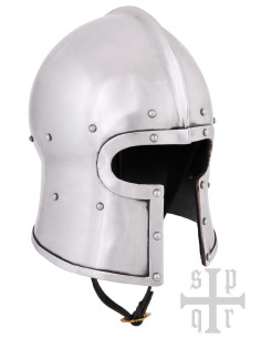 Barbuta medieval apertura a T, 2 mm. 2