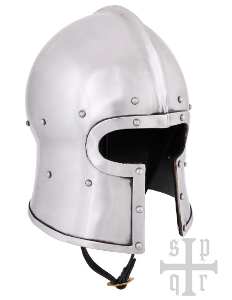 Barbuta medieval apertura a T, 2 mm.