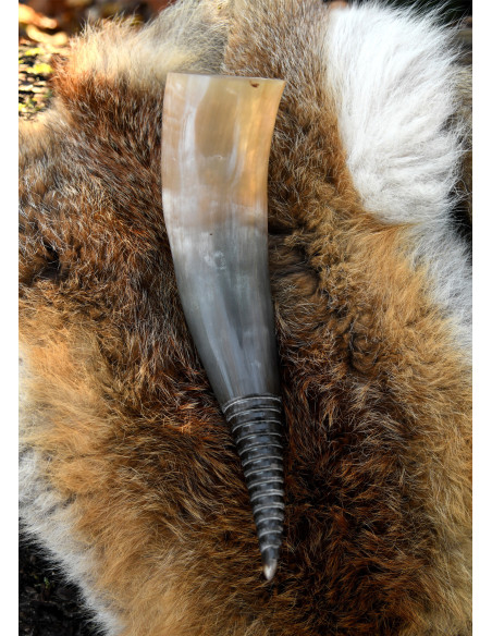 Corno vichingo con design spirale...