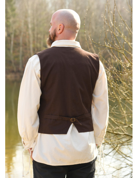 Gilet medieval marrone modello Lasse