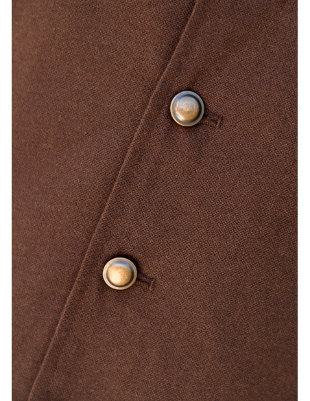 Gilet medieval marrone modello Lasse