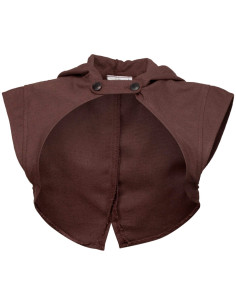 Spallaccio medievale con cappuccio Galatea - marrone