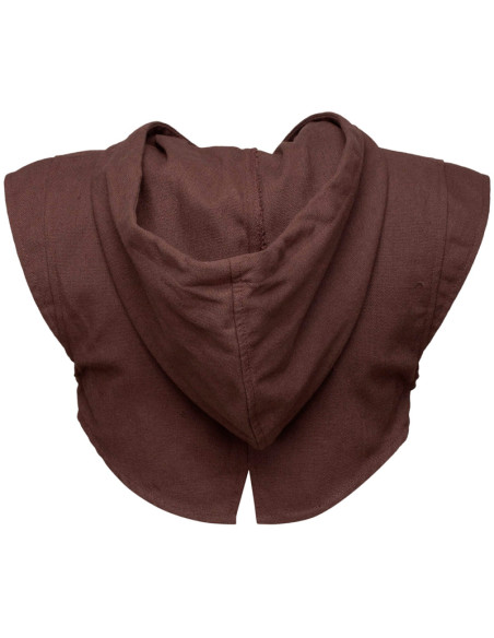 Spallaccio medievale con cappuccio...