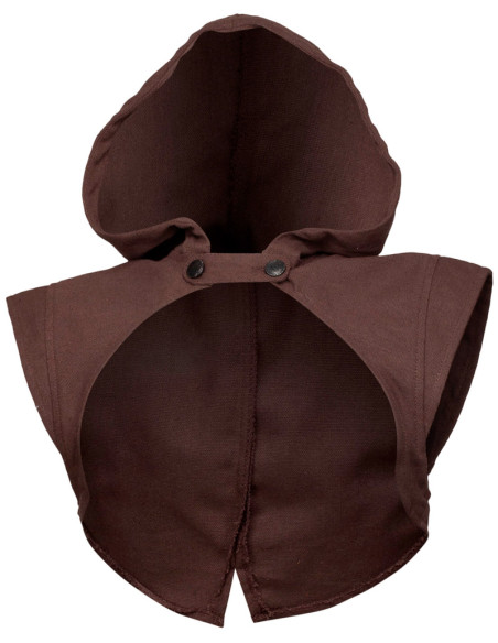 Spallaccio medievale con cappuccio...