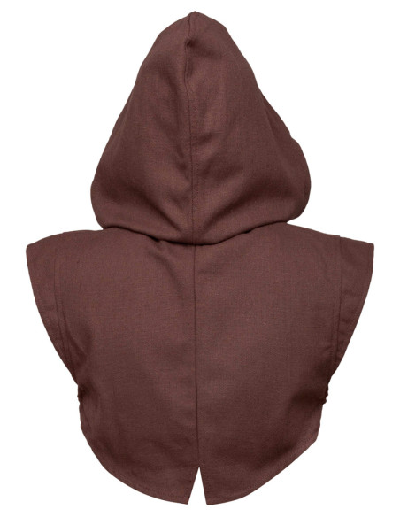 Spallaccio medievale con cappuccio...