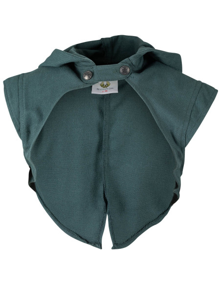 Coprispalle con cappuccio medieval...