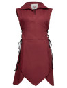 Tunika medievale in cotone modello Galatea, colore bordeaux