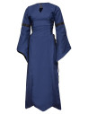 Vestito medieval in cotone modello Antaris, colore blu