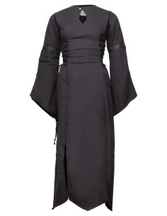Vestito medieval in cotone modello Antaris, colore nero