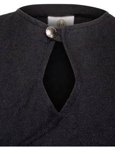 Vestito medieval in cotone modello Antaris, colore nero 2