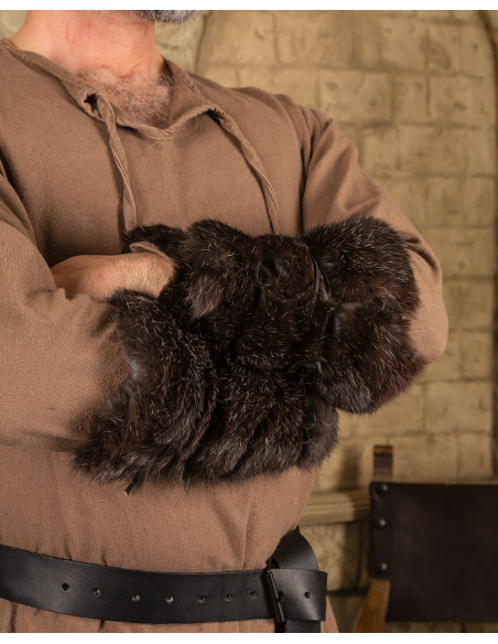 Bracciali vichinghi in pelle di...