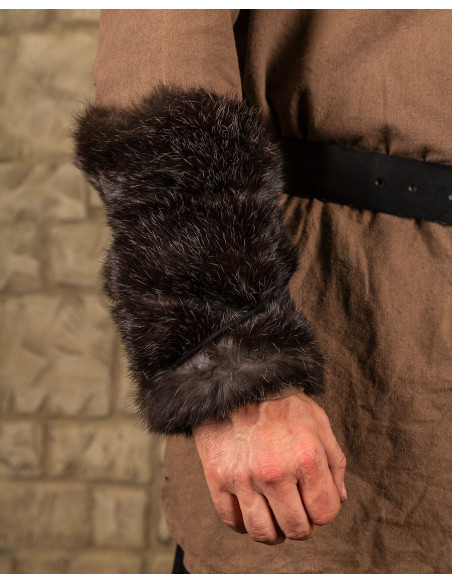 Bracciali vichinghi in pelle di...