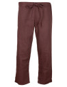 Pantaloni medievali in cotone modello Laureano, colore marrone