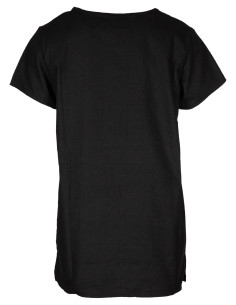 Tunica medieval base in cotone, colore nero 2