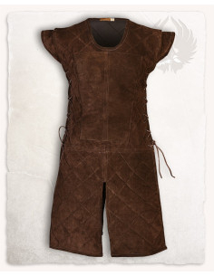 Armatura medieval in pelle scamosciata modello Brandon,...