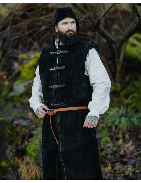 Gilet medieval lungo in camoscio...