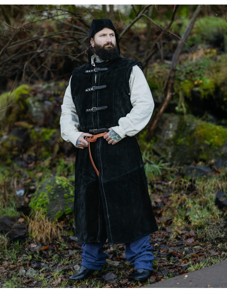 Gilet medieval lungo in camoscio...