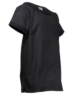Tunika medievale corta in cotone modello Holgar, colore nero 2