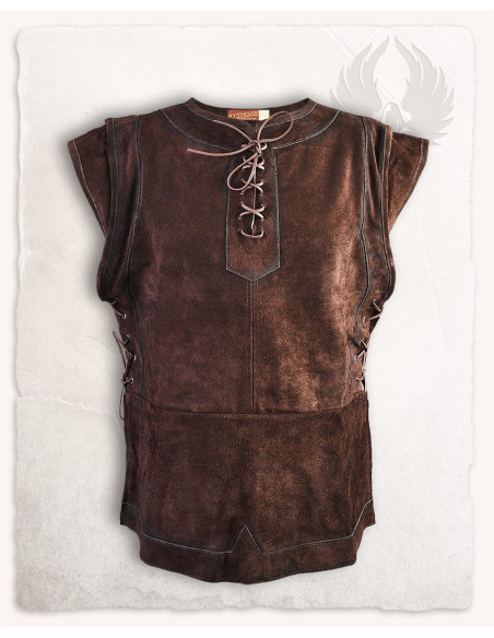 Gilet medieval chiuso in suede...