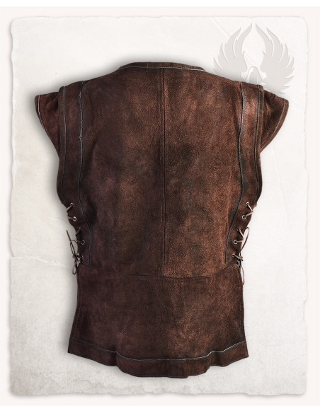 Gilet medieval chiuso in suede...