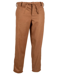 Pantaloni medievali in lana modello Rocco, colore sabbia