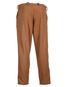 Pantaloni medievali in lana modello Rocco, colore sabbia 2
