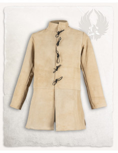 Giacca medievale in suede modello Tilly, colore sabbia