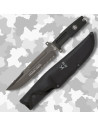 Coltello tattico K25 impugnatura in gomma (33 cm.)