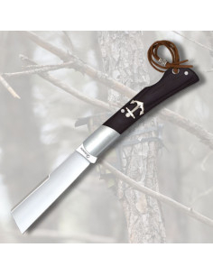 Coltello Albainox lama punta tagliata, nera (18 cm.)