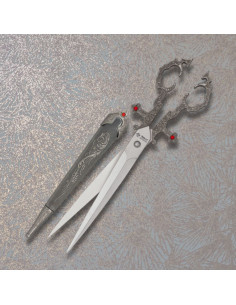 Forbici decorative con custodia (25 cm.)