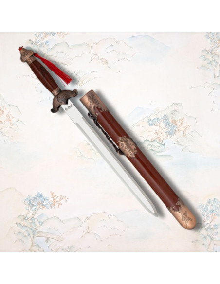 Daga cinese decorativa modello Yin Yang