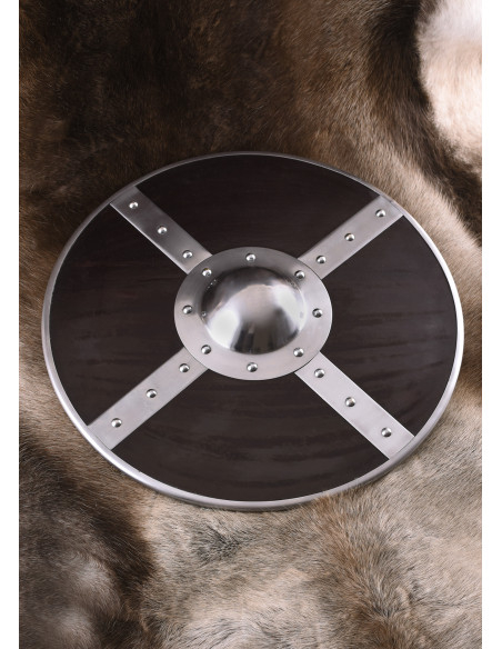 Scudo vichingo in legno, 56 cm.