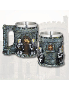 Tazza medievale in resina Castello Cavalieri Templari