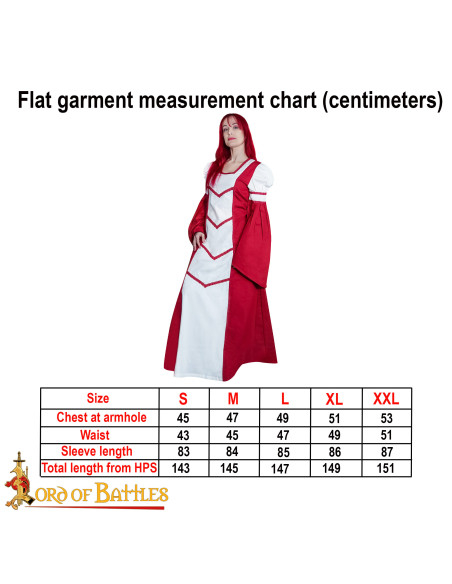 Abito medievale della damigella...